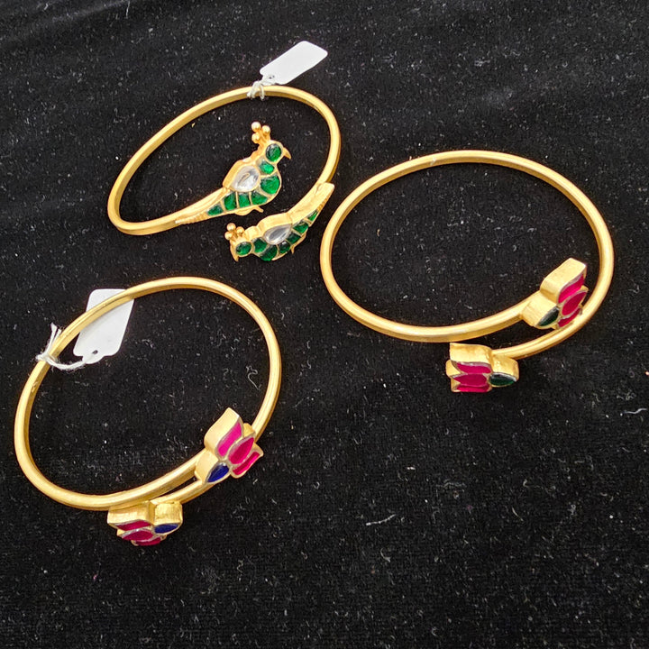 silver Kundan Bracelet