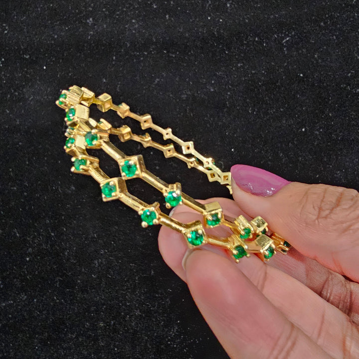 CZ Bangle Pair