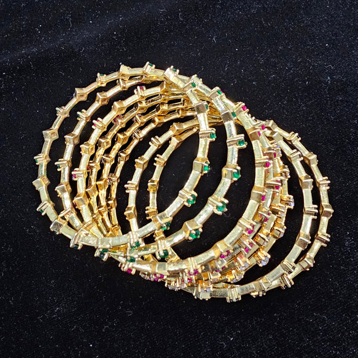 CZ Bangle Pair