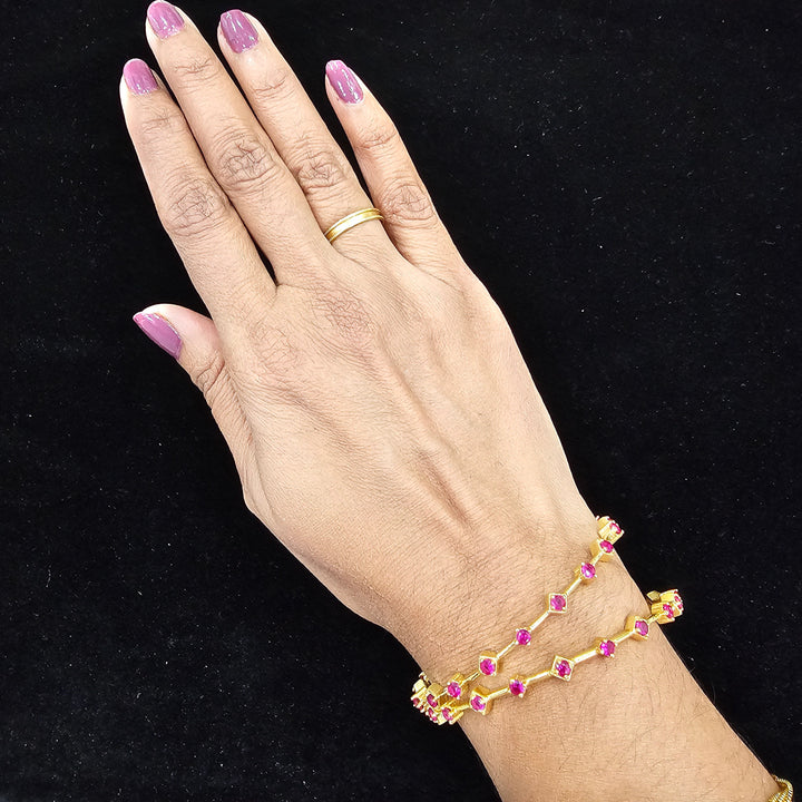 CZ Bangle Pair