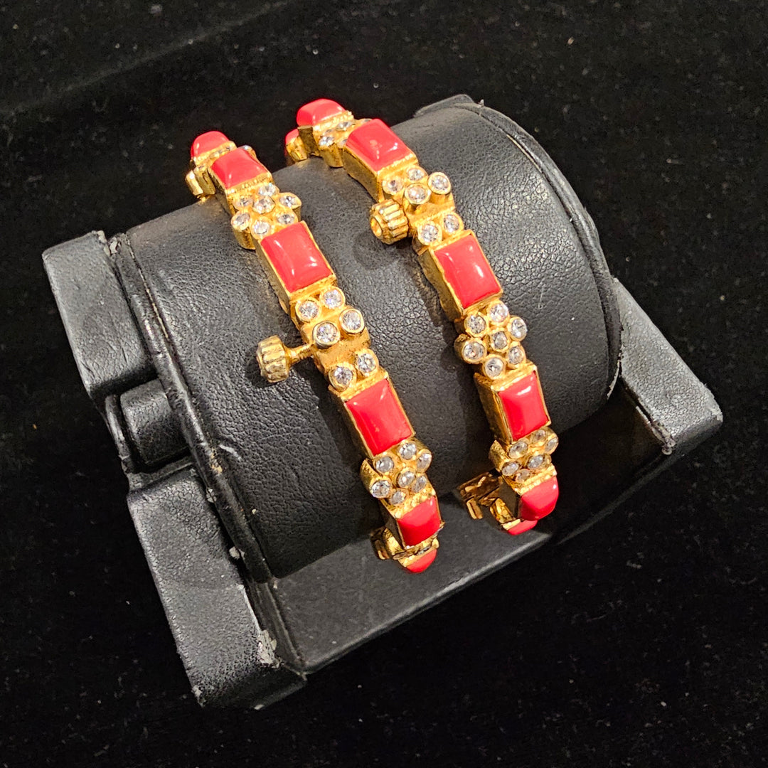 coral Bangle set