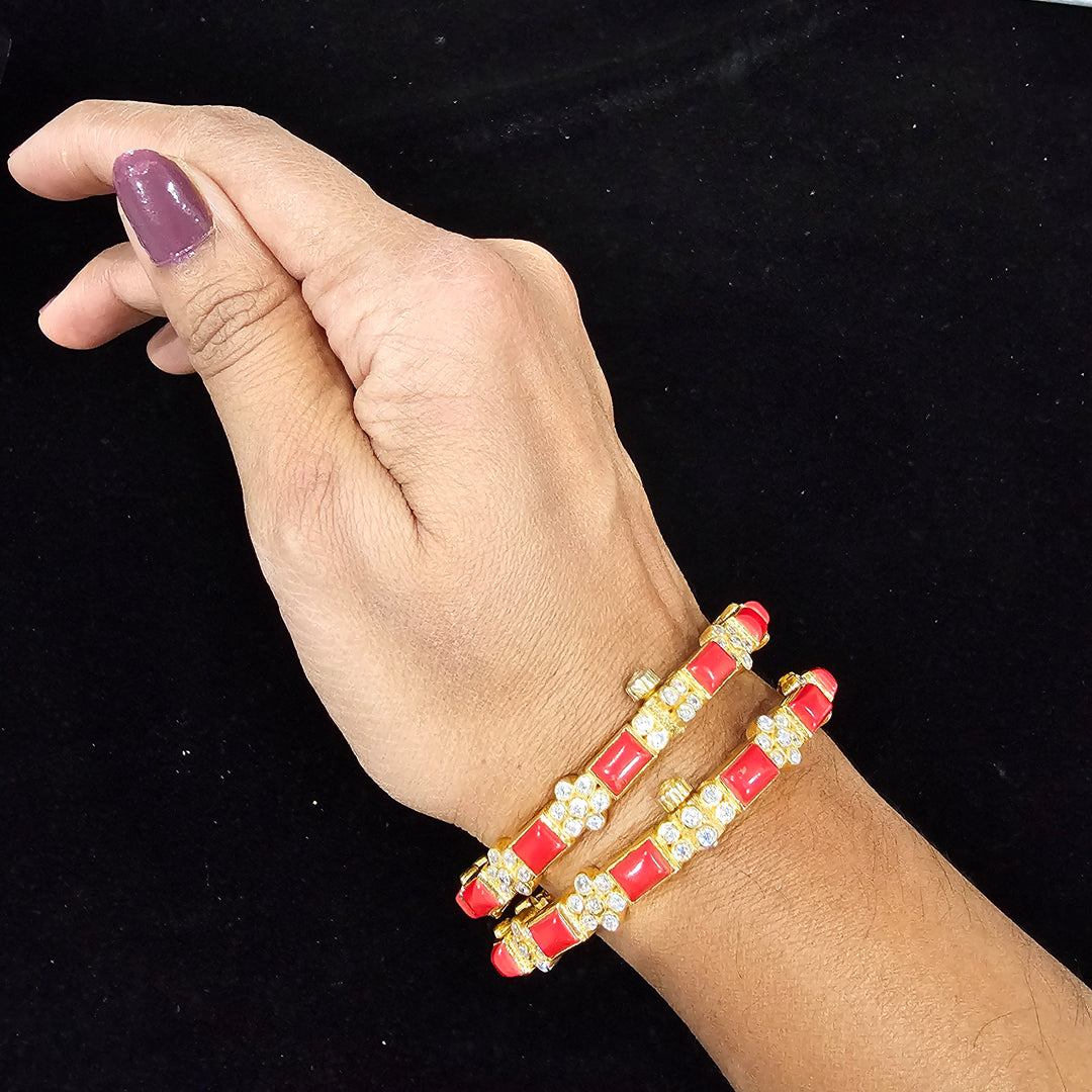 coral Bangle set