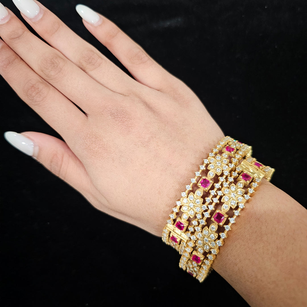 2.6 silver Bangle set