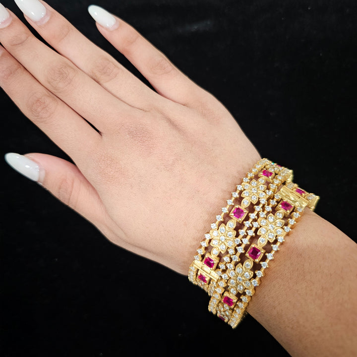 2.6 silver Bangle set