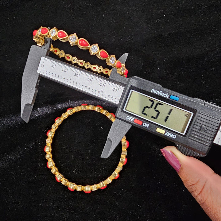 coral Bangle set