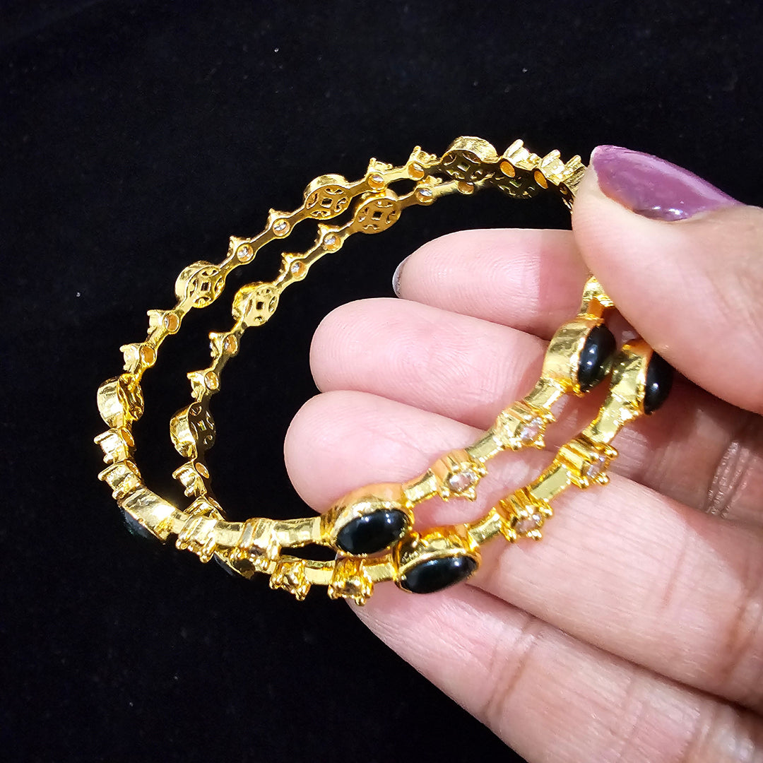 Green Pota Bangle set