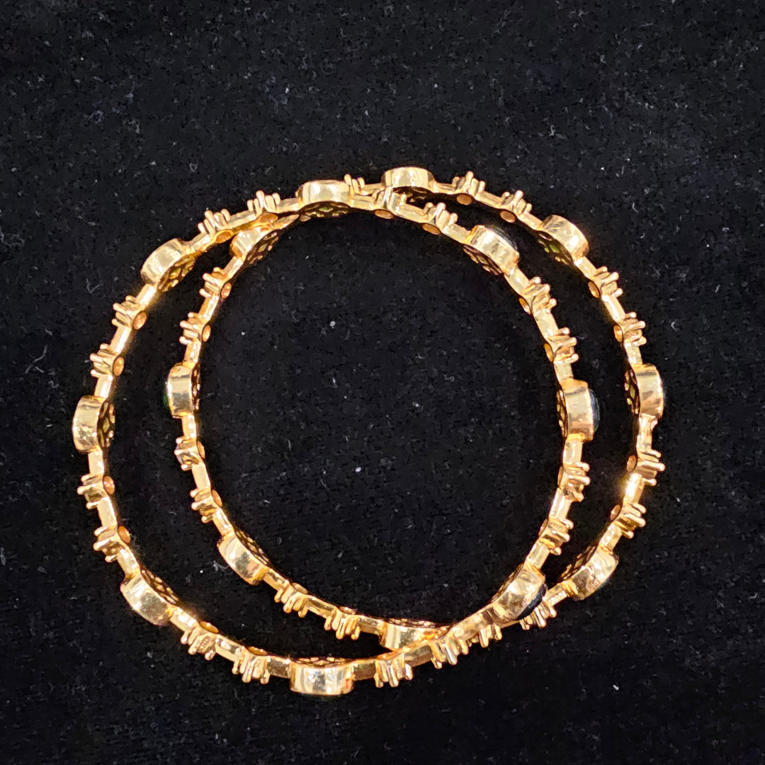 Green Pota Bangle set