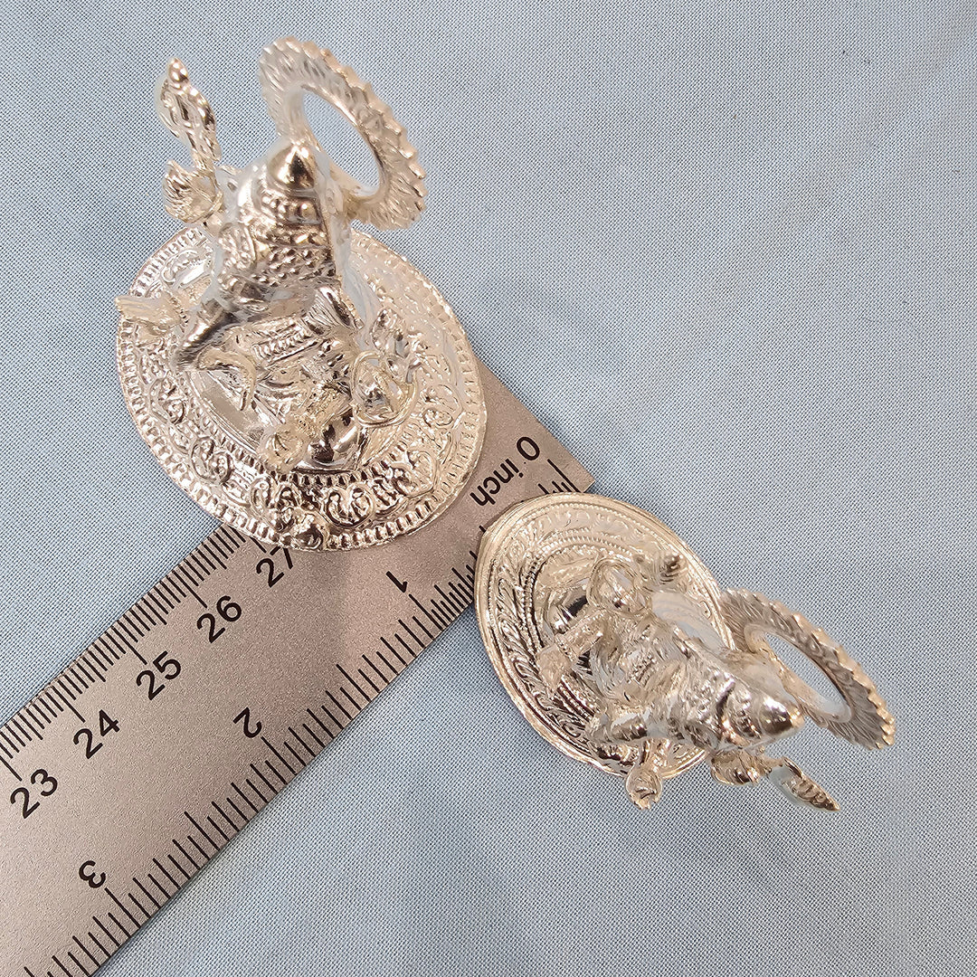 Silver Hallow Ganesh Idol