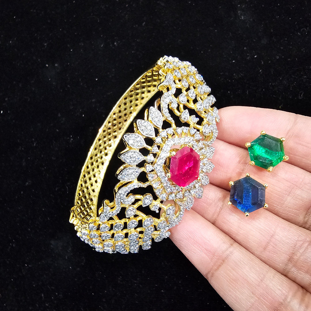 AAA+CZ Silver Bracelet