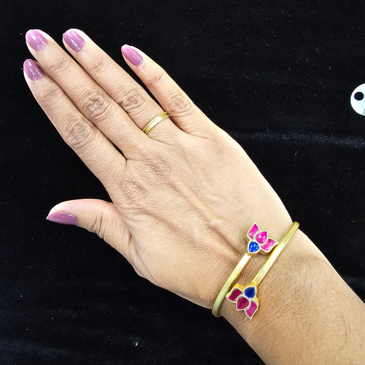silver Kundan Bracelet