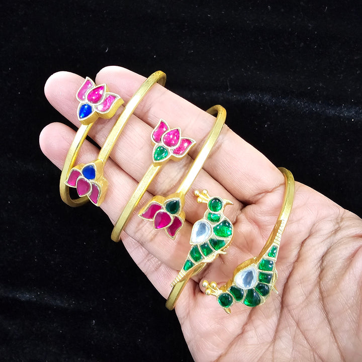 silver Kundan Bracelet