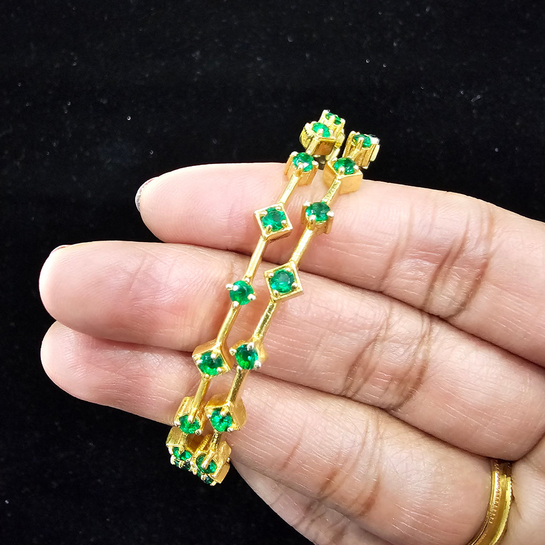 CZ Bangle Pair