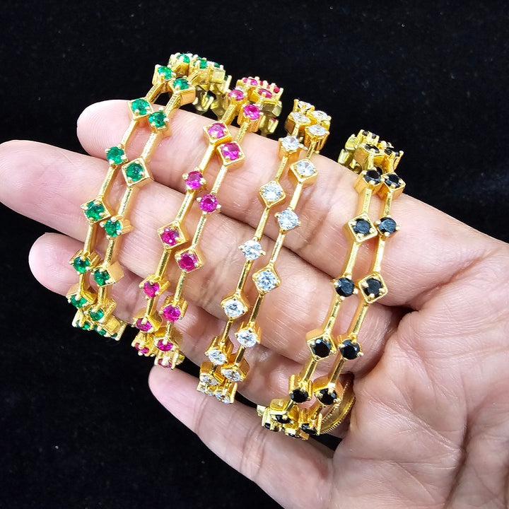 CZ Bangle Pair