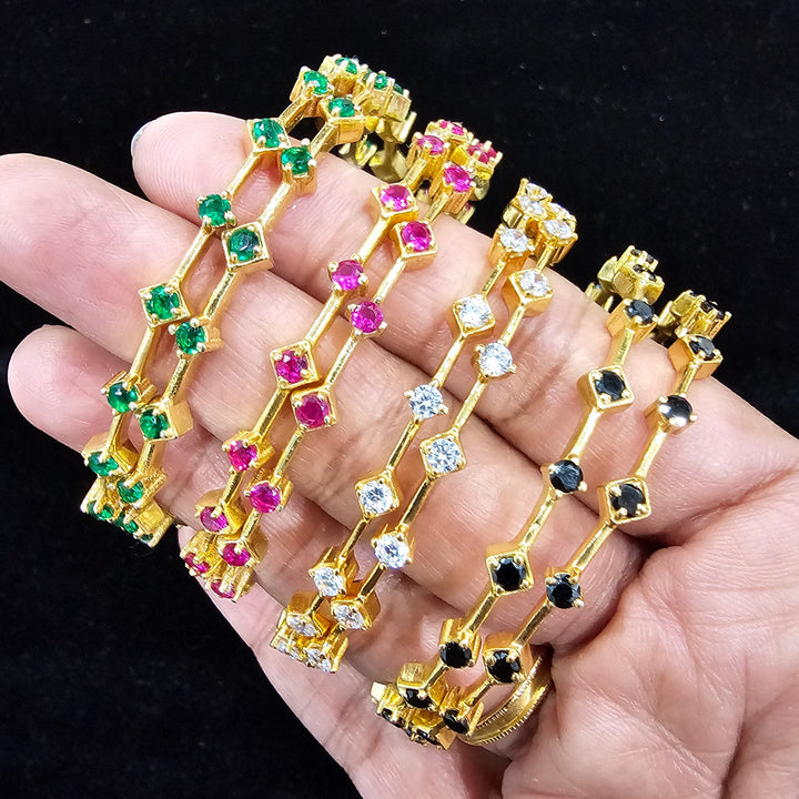 CZ Bangle Pair