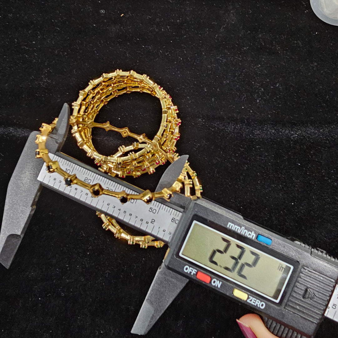 CZ Bangle Pair