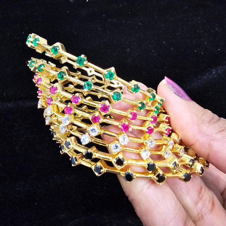 CZ Bangle Pair