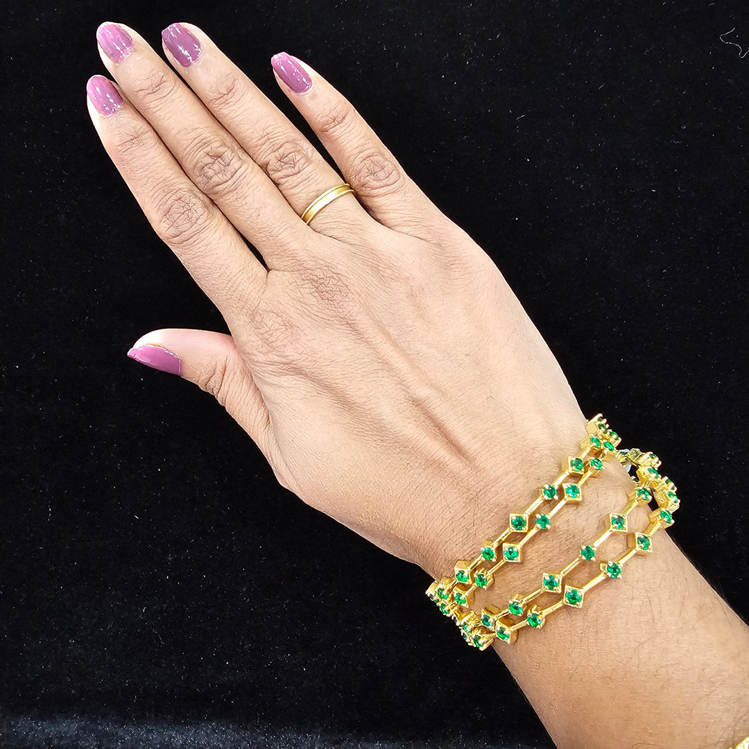 CZ Bangle Pair