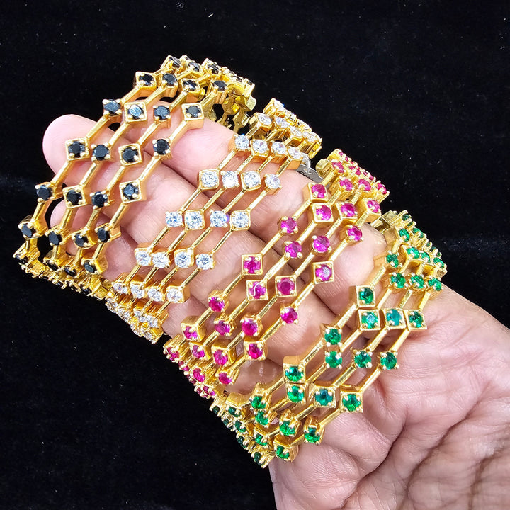 CZ Bangle Pair