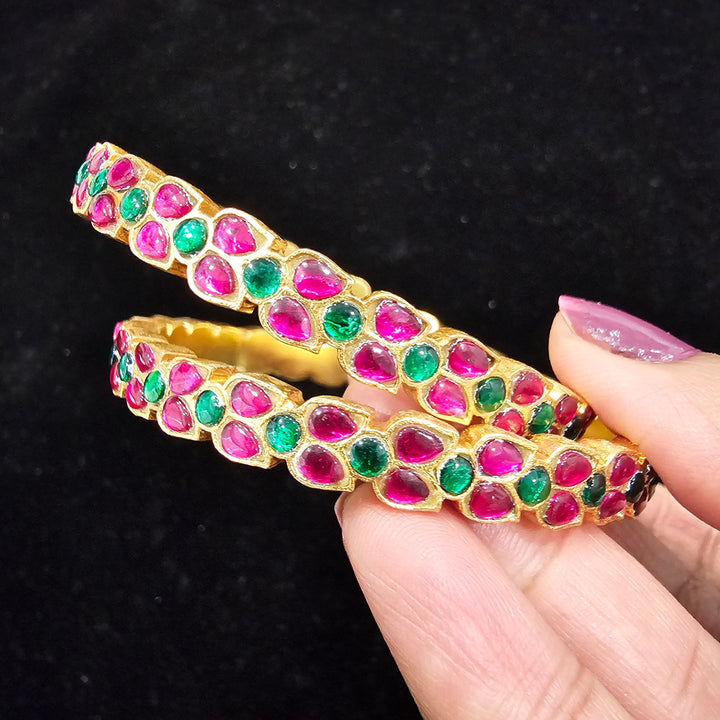 Kundan Bangle set