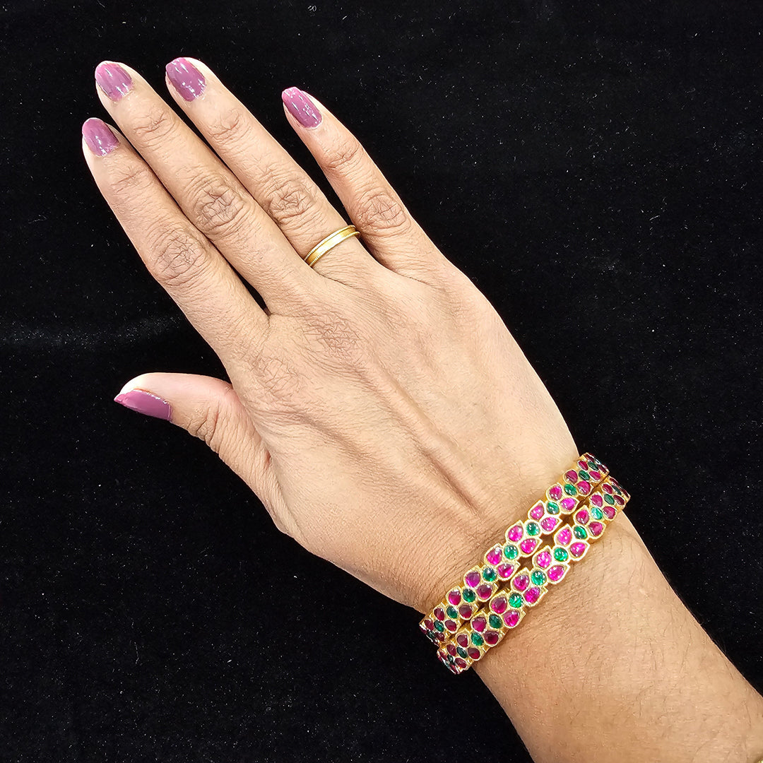 2.4 silver Bangle set