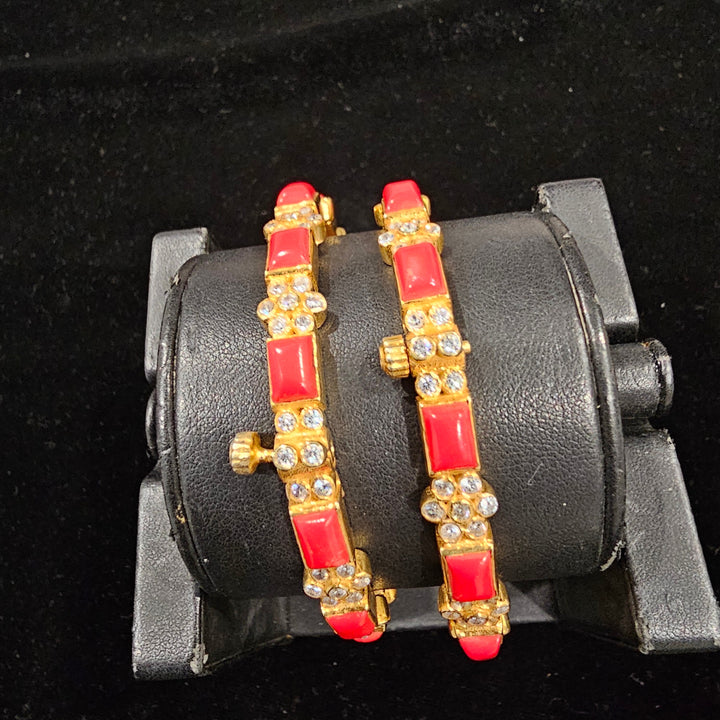 coral Bangle set