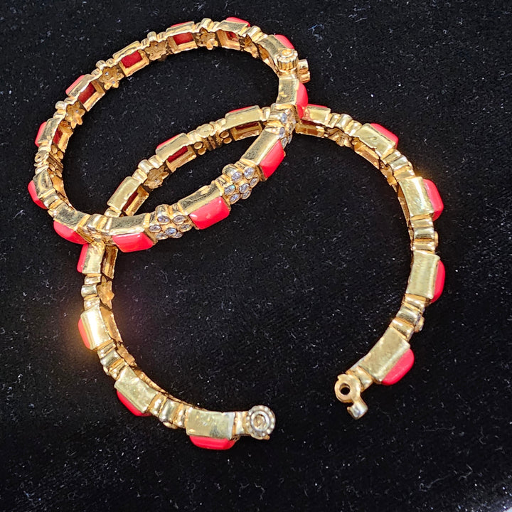 coral Bangle set