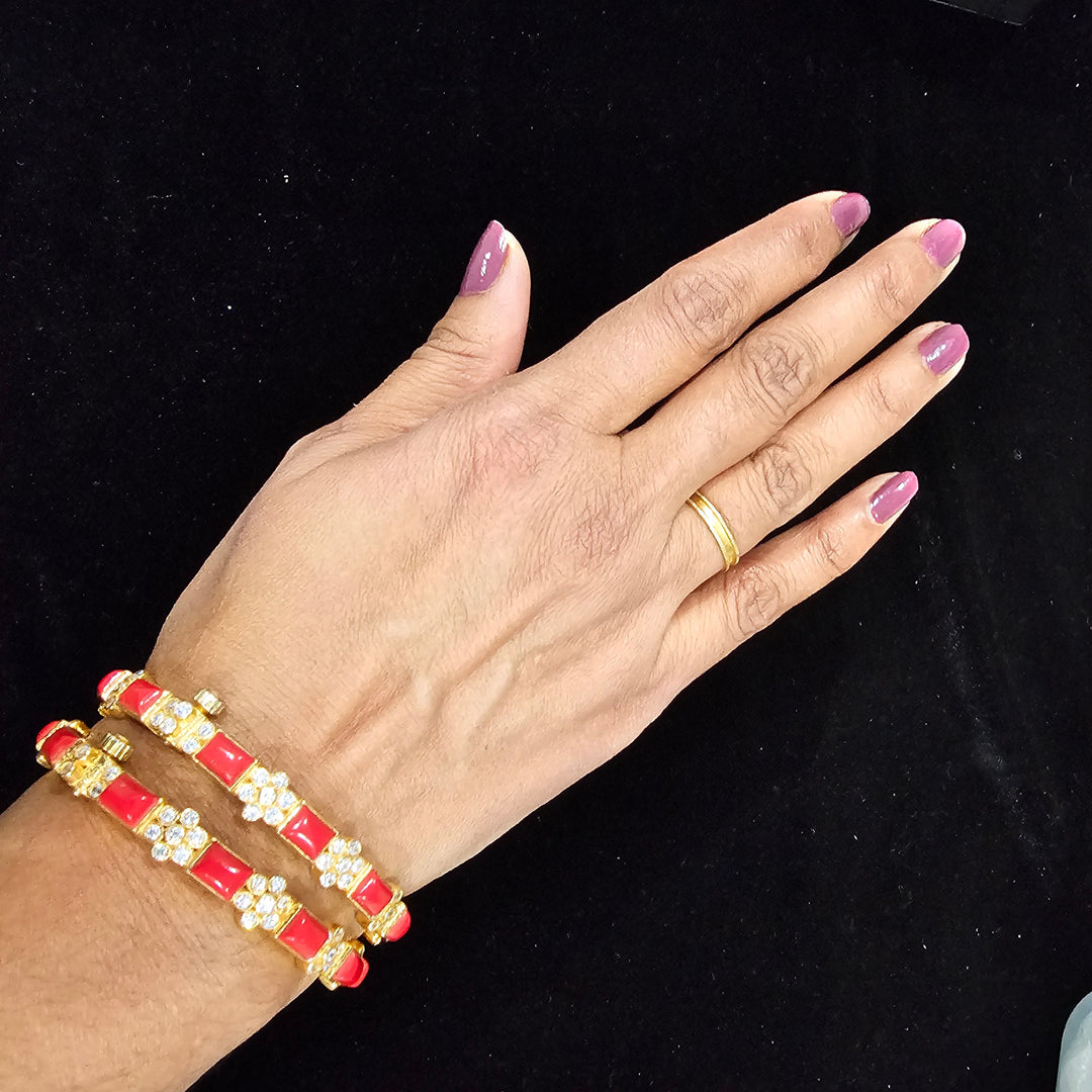 coral Bangle set