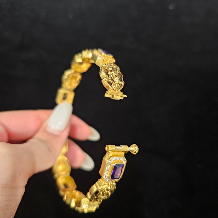 AMETHYST silver Bangle