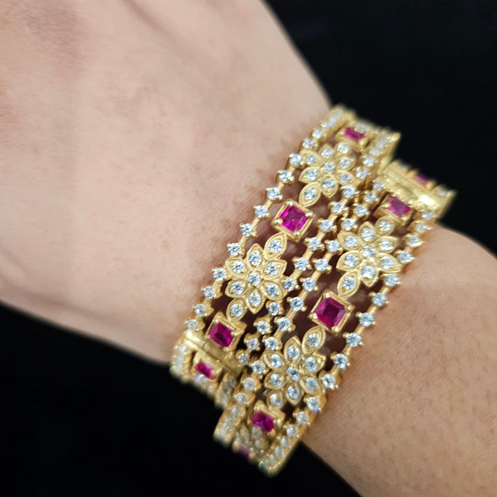 2.6 silver Bangle set
