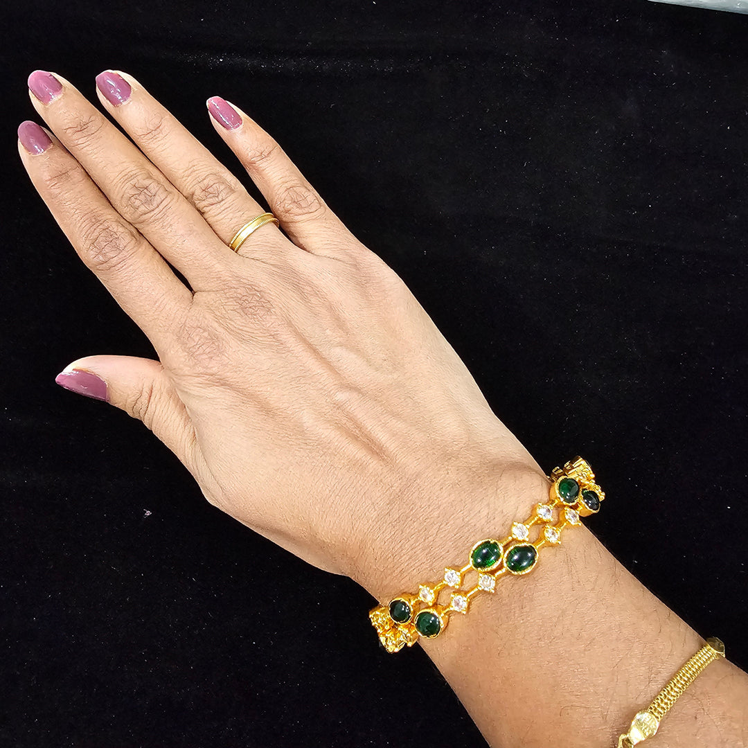 Green Pota Bangle set