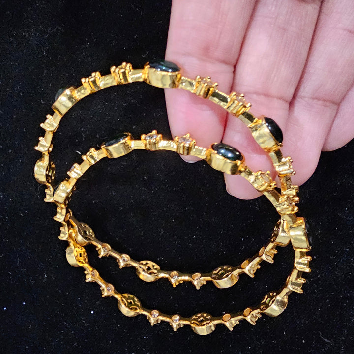 Green Pota Bangle set