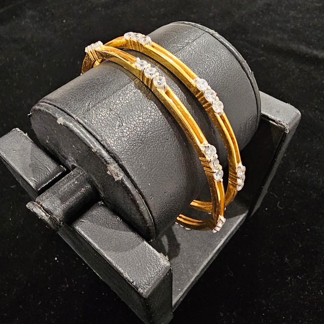 cz silver Bangle set