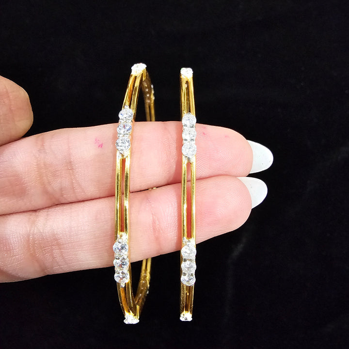 cz silver Bangle set