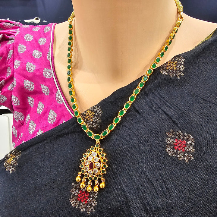 925 Silver green necklace