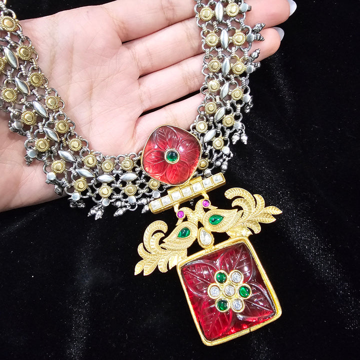 Dual tone necklace