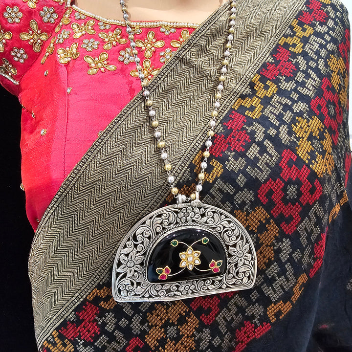 Fusion chitai inlay necklace