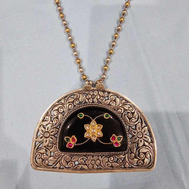 Fusion chitai inlay necklace
