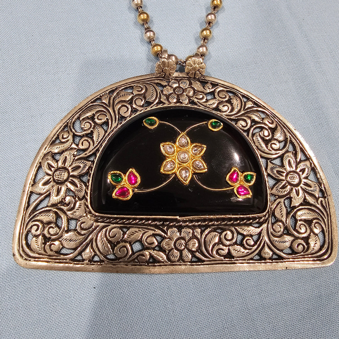 Fusion chitai inlay necklace