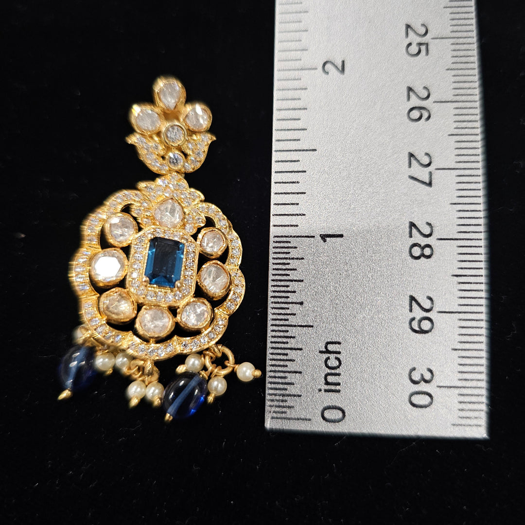 Blue Moissanite choker set