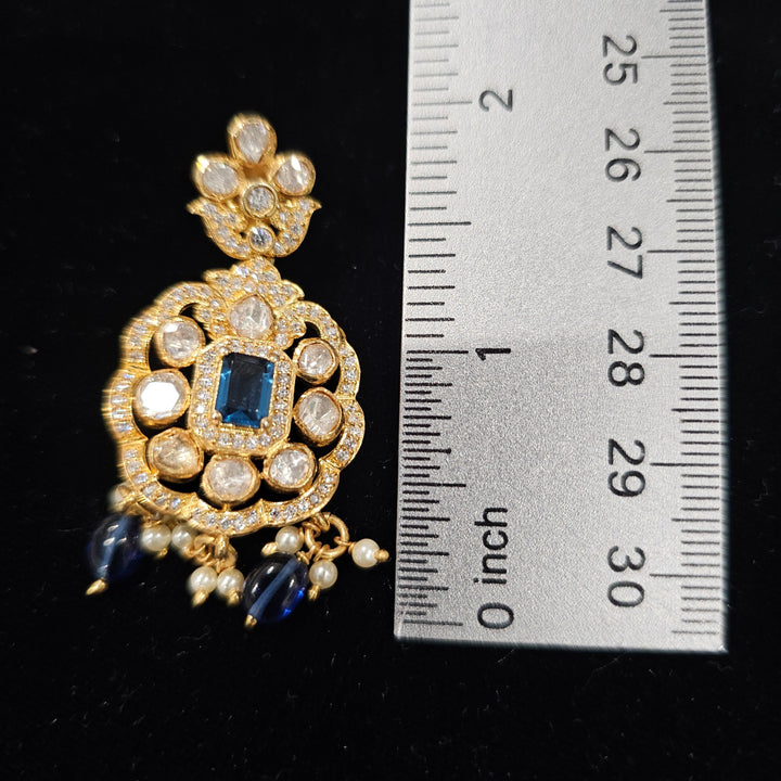 Blue Moissanite choker set