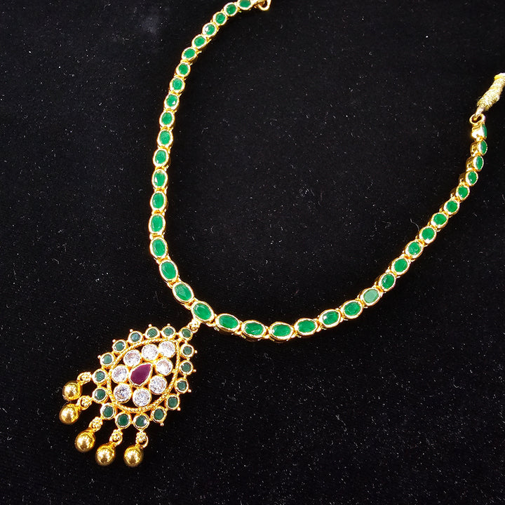 925 Silver green necklace