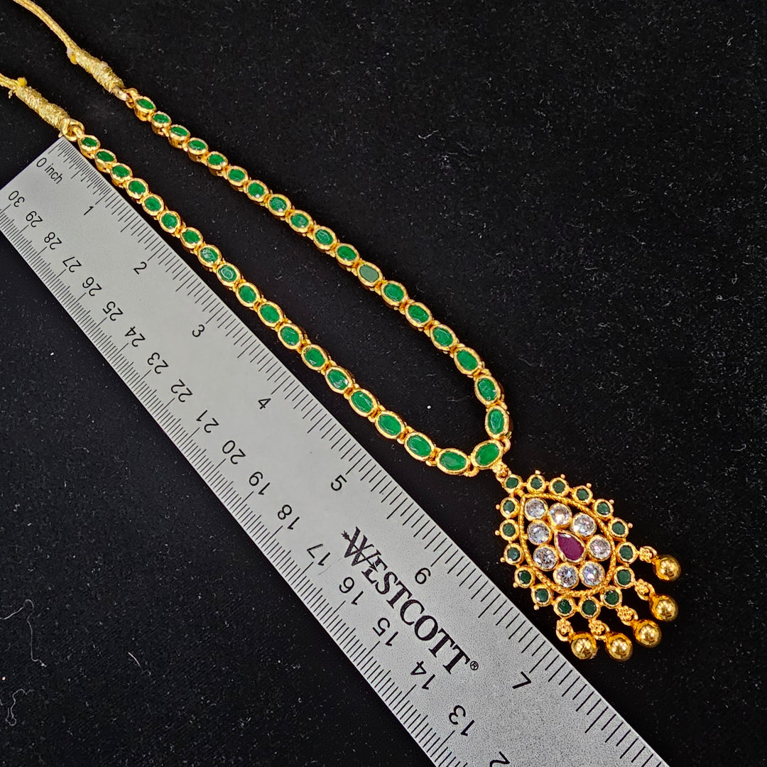 925 Silver green necklace
