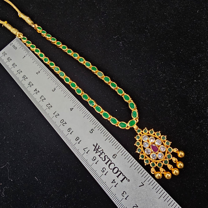 925 Silver green necklace