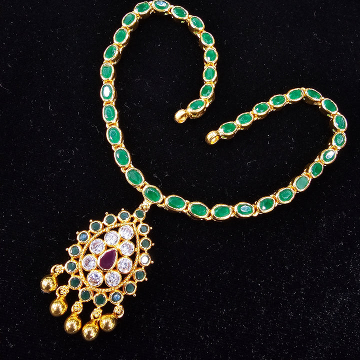 925 Silver green necklace