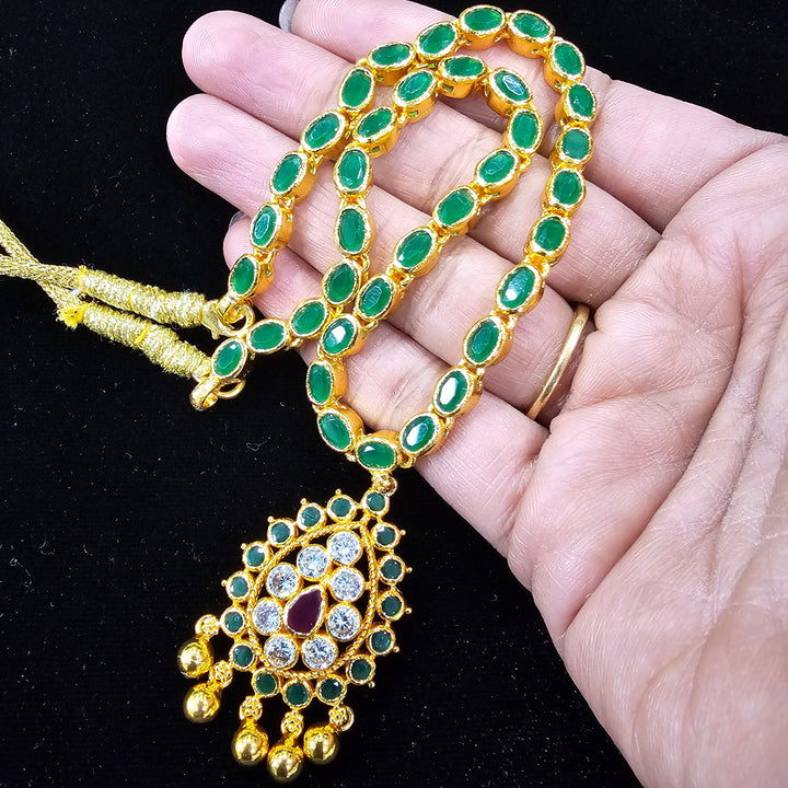 925 Silver green necklace