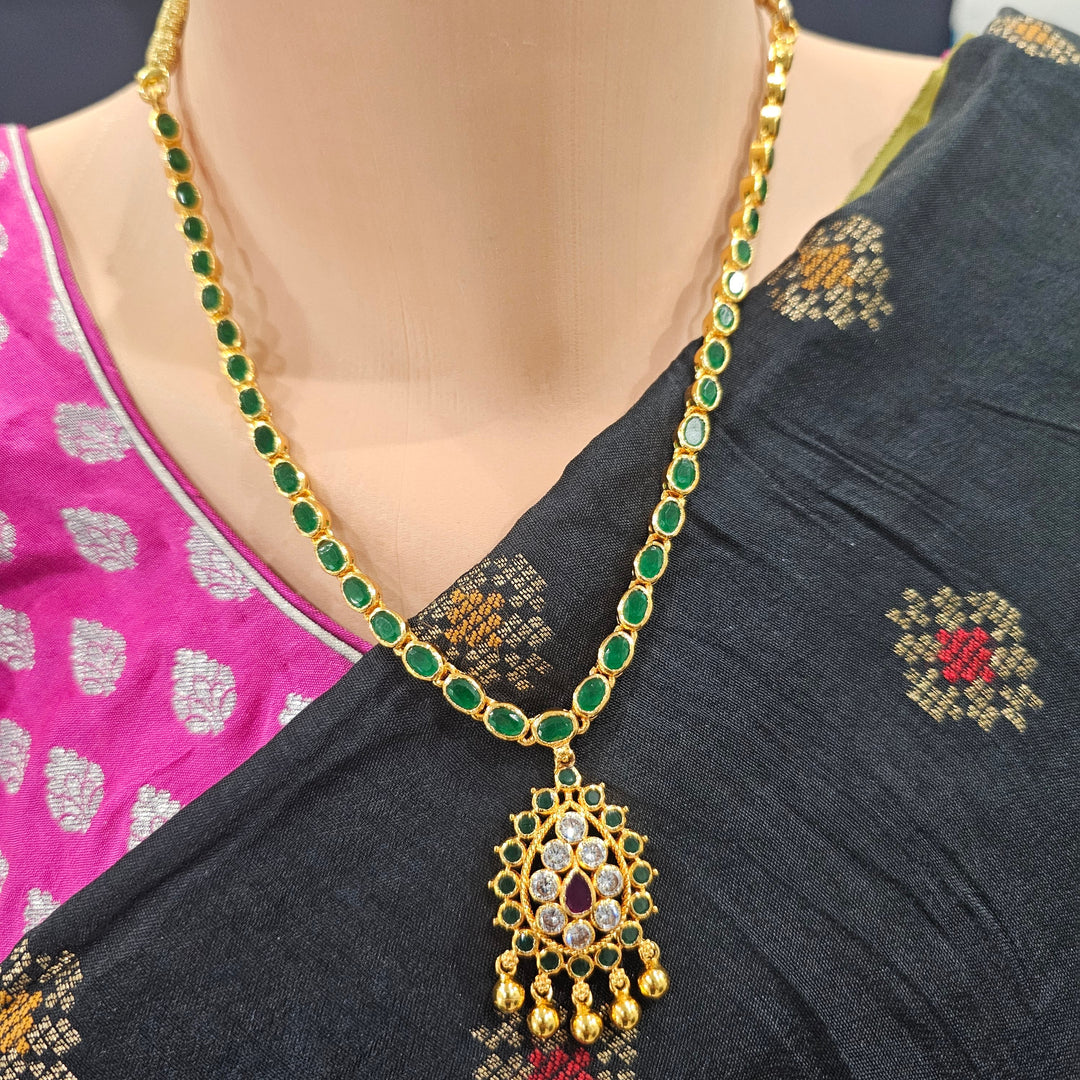 925 Silver green necklace