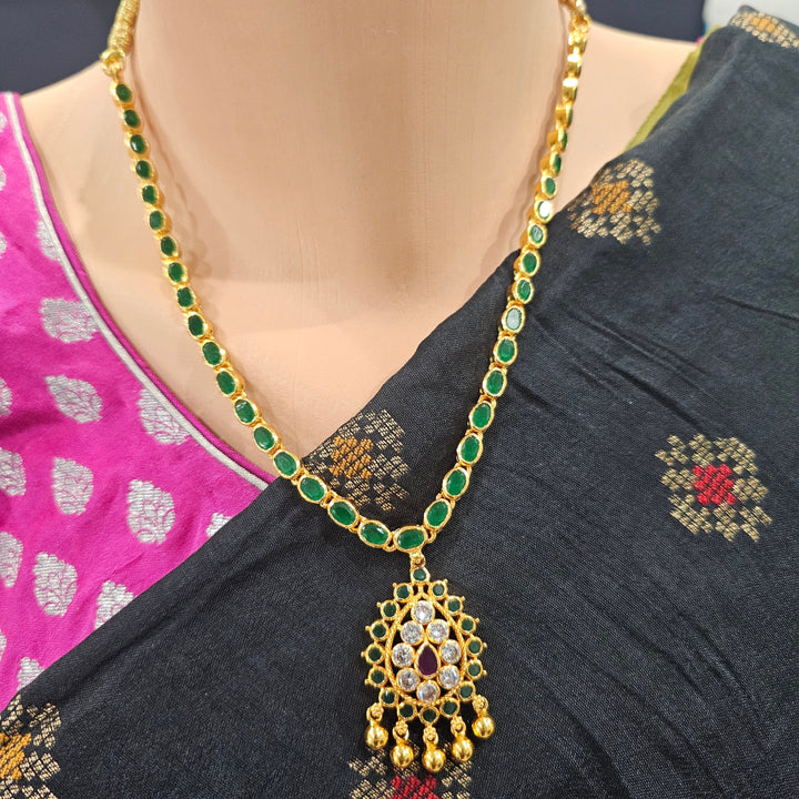 925 Silver green necklace
