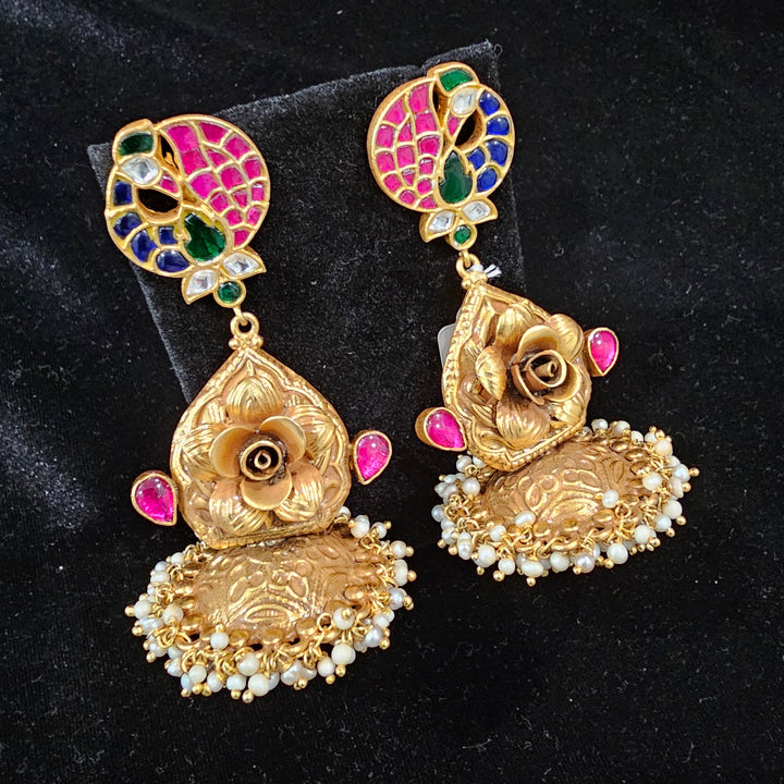 Kundan Fusion jhumka