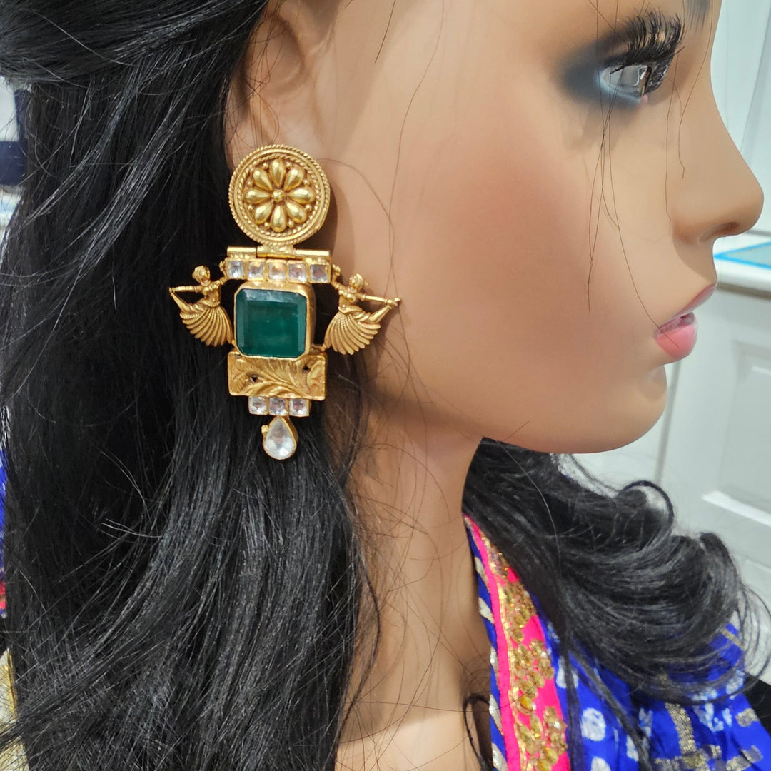 Green Fusion earrings