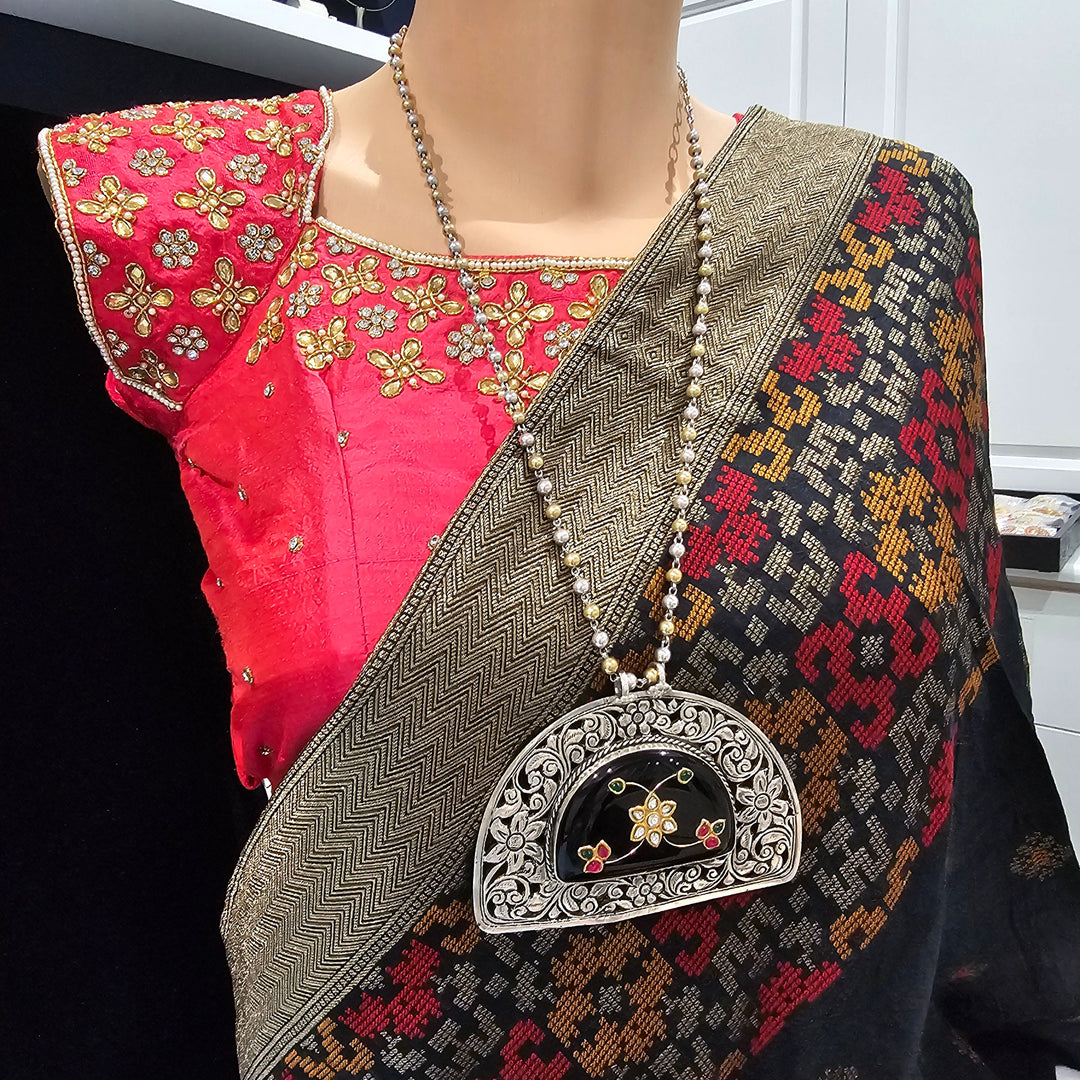 Fusion chitai inlay necklace